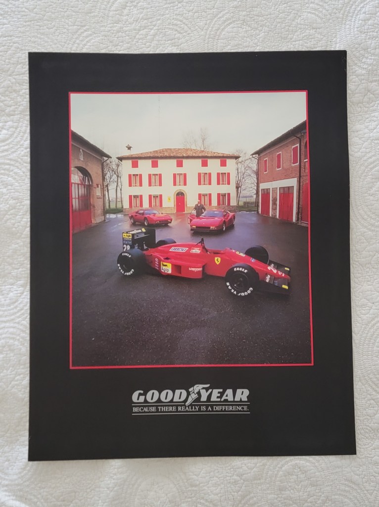 Ferrari Goodyear Poster Enzo Ferrari