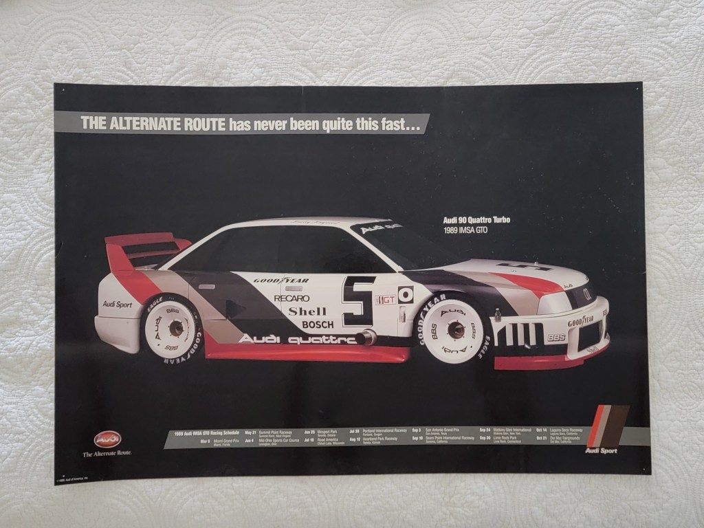 Audi 90 Quattro Turbo 1989 IMSA GTO Poster