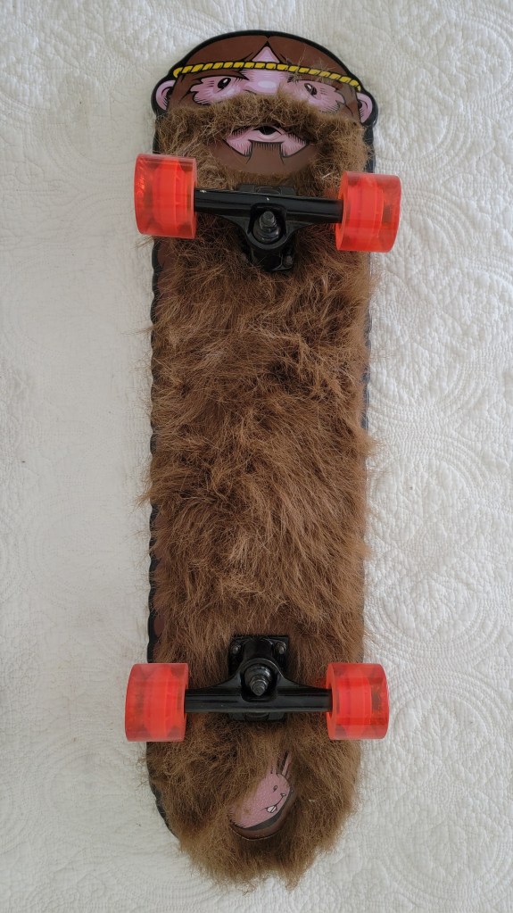 Santa Cruz Jeremy Fish limited weird beard Cruzer skateboard 2014 bottom hairy