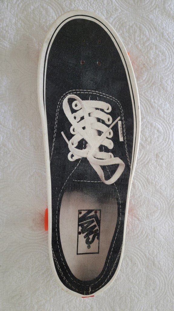 Santa Cruz Vans black laceup skateboard cruiser cruzer top