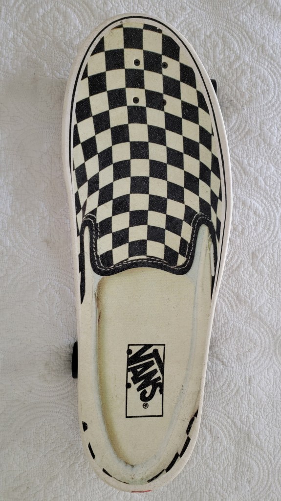 Santa Cruz Vans checkerboard slipon skateboard cruiser cruzer top