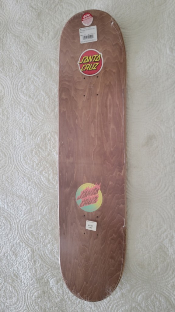 Santa Cruz Beach Wolf Skateboard deck top