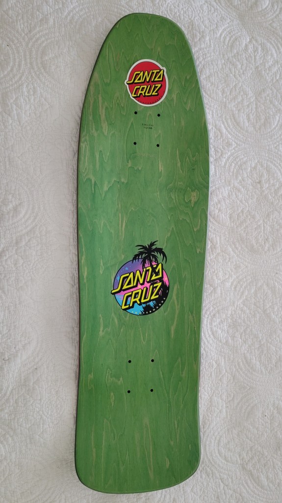Santa Cruz Blake Johnson Beach Wolf Two skateboard deck top