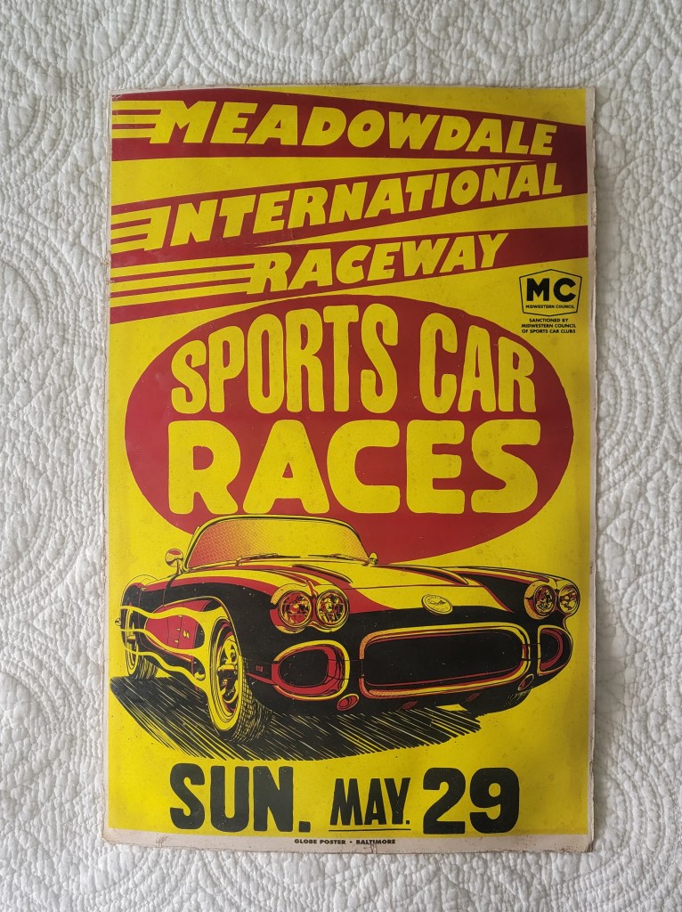Chevrolet Corvette C1 Meadowville International Raceway Sports Car Races
Chevrolet Corvette C1
Globe Posters Baltimore
Midwestern Council Sanctioned by Midwestern Council of Sportscar clubs
Sunday May 29