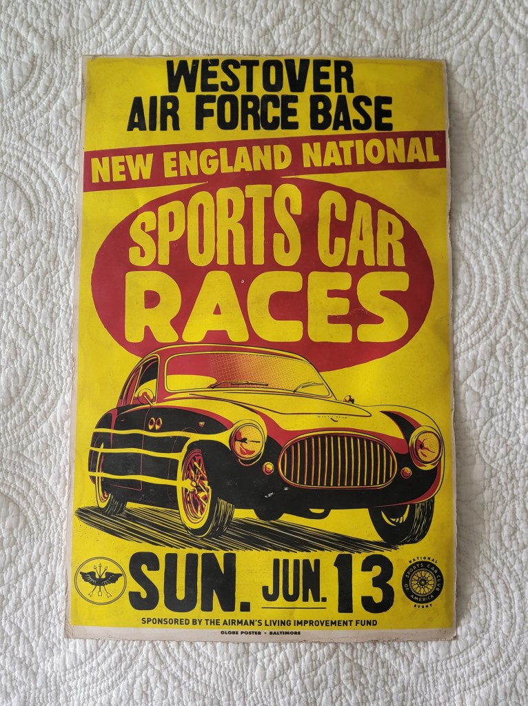 Cistalia 202 Westover Air Force Base New England National Sports Car Races
Cistalia 202
Sunday June 13
Sponsored by the Airman's Living Improvement Fund
Sports Car Club of America National Event
Globe Posters Baltimore