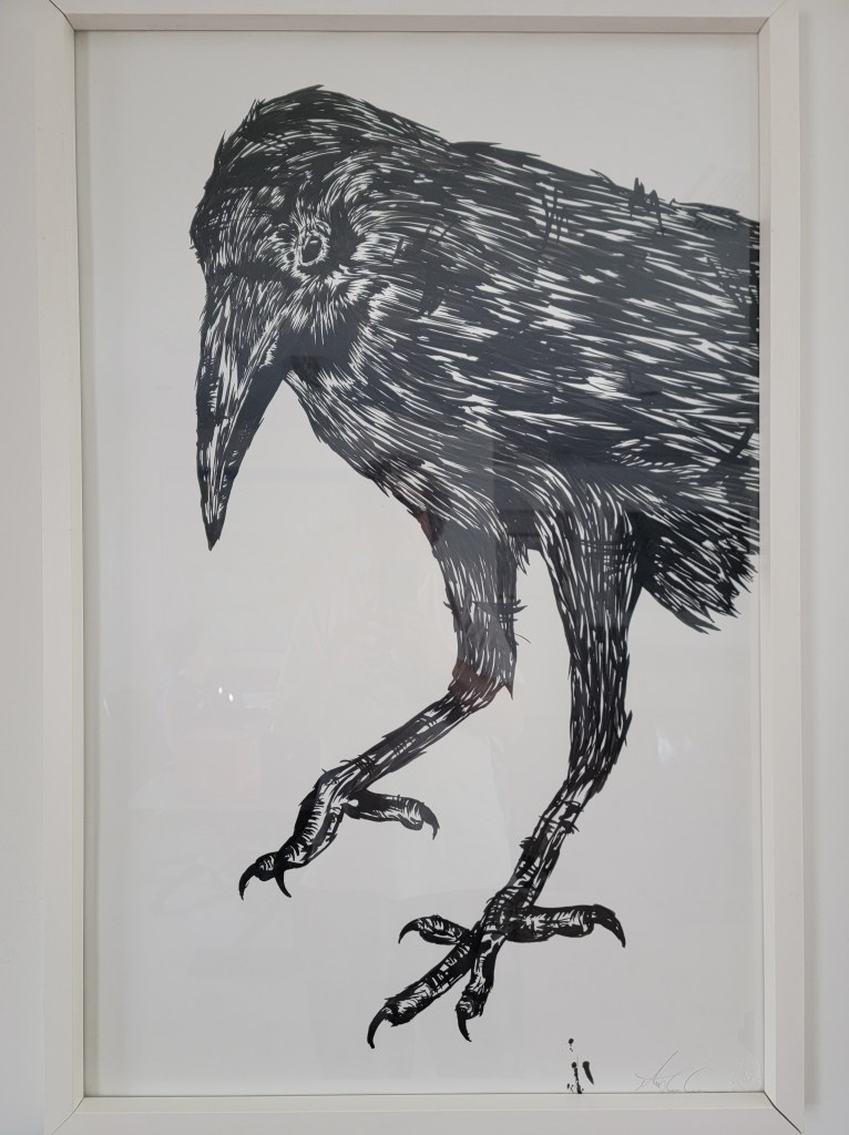 Mathew Curren Raven exacto knife stencil signed