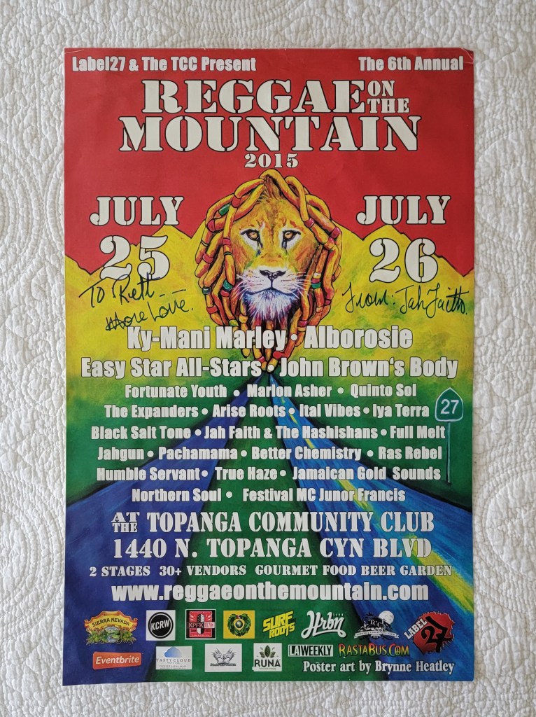 reggae on the river poster 2015 signed jah fatih