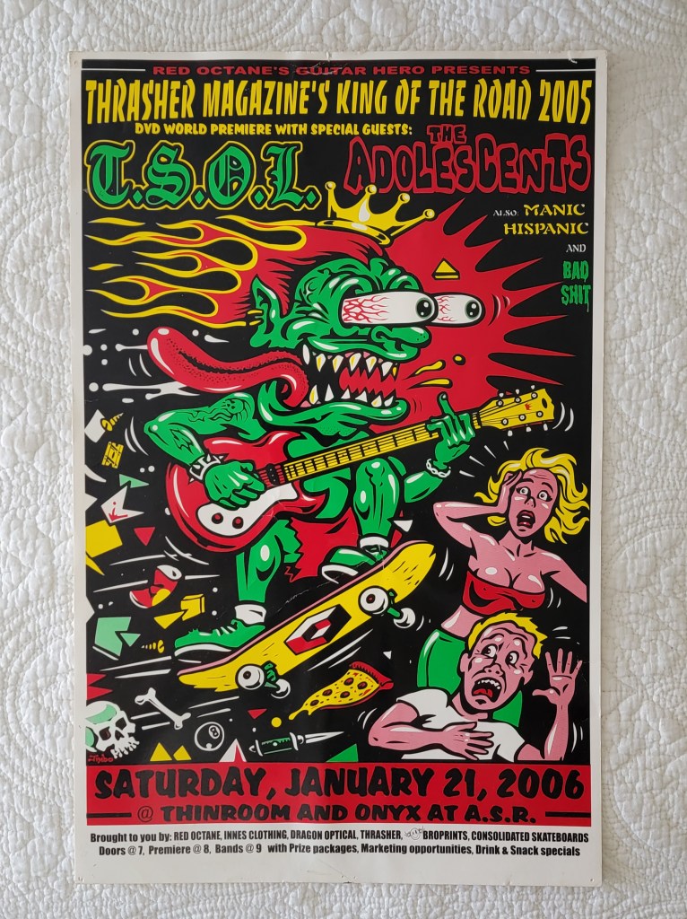 thrasher magazine king of the road 2005 t.s.o.l. the adolescents