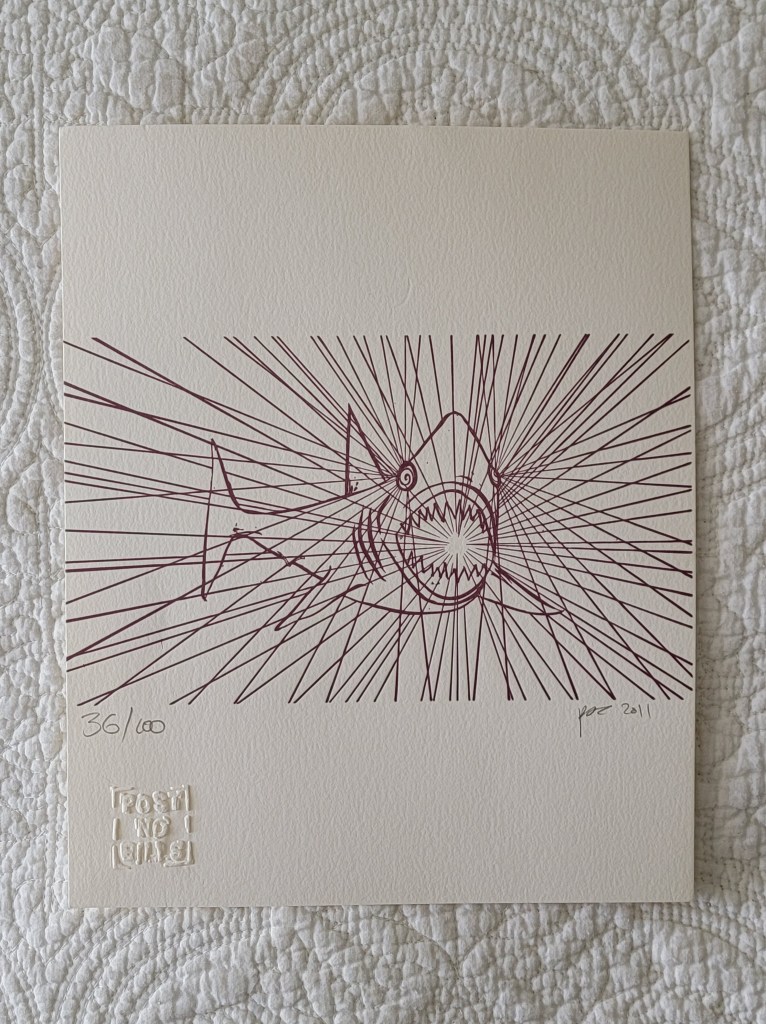 Kelsey Brook Shark Letterpress 2011 36/100