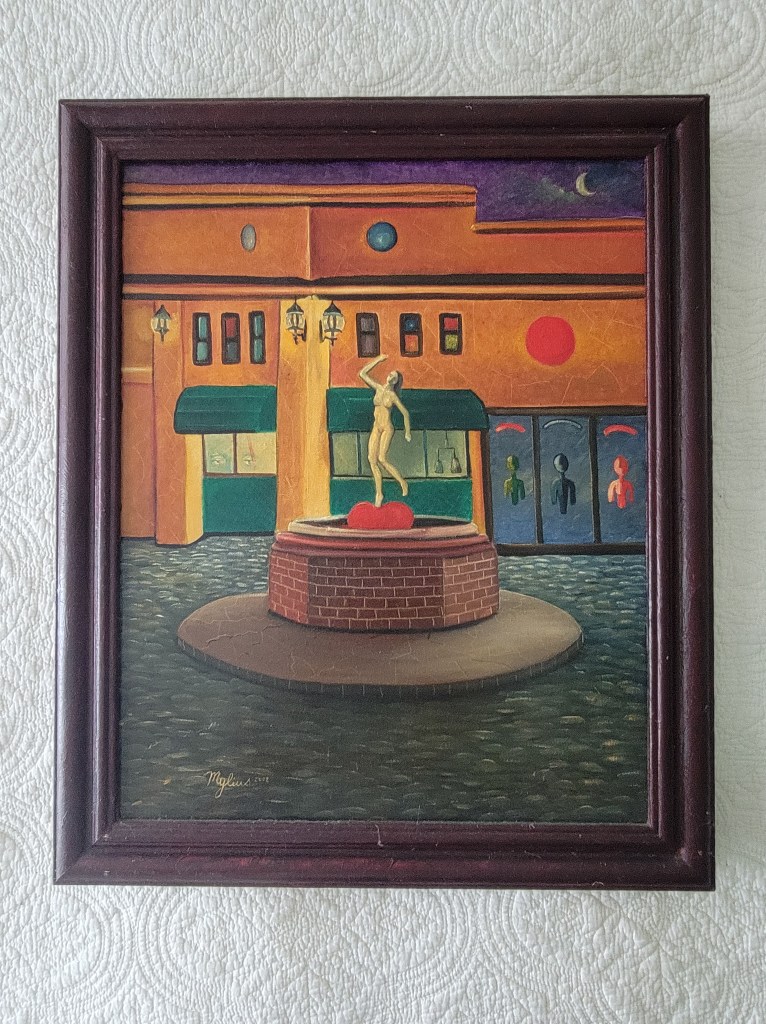 Brian Mylius oil painting Catalina Island 2002 painted on catalina island