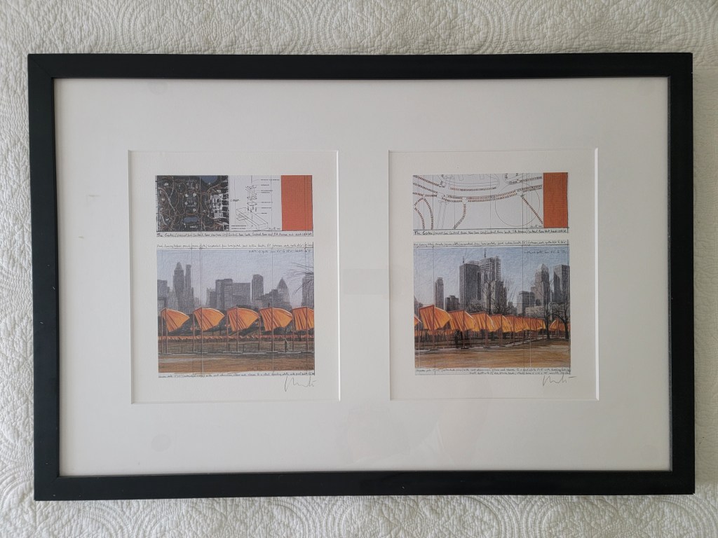 Christo The Gates. Project for Central Park New York City 2003 signed
