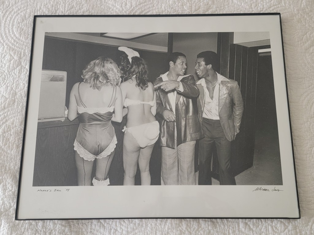 Michael Jang Hookers Ball 1978 black and white photgraph signed