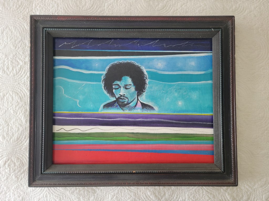 Brian Mylius oil painting Jimmy Hendrix