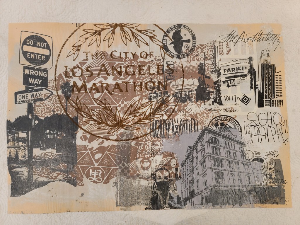 Ryan Graeff Los Angeles Marathon Wheatpaste