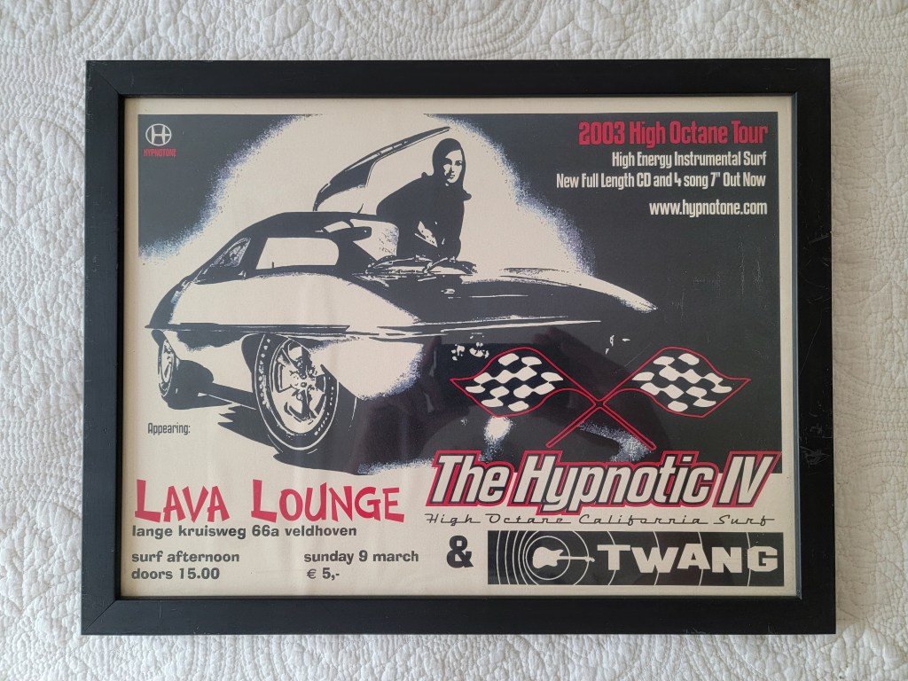 The Hypnotic IV
High Octane California Surf & Twang
Sunday 9 March
5 euro
Surf Afternoon
doors 15:00
Rockabilly
Lava Lounge
Lange Kruisweg 66
Veldhoven
The Netherlands