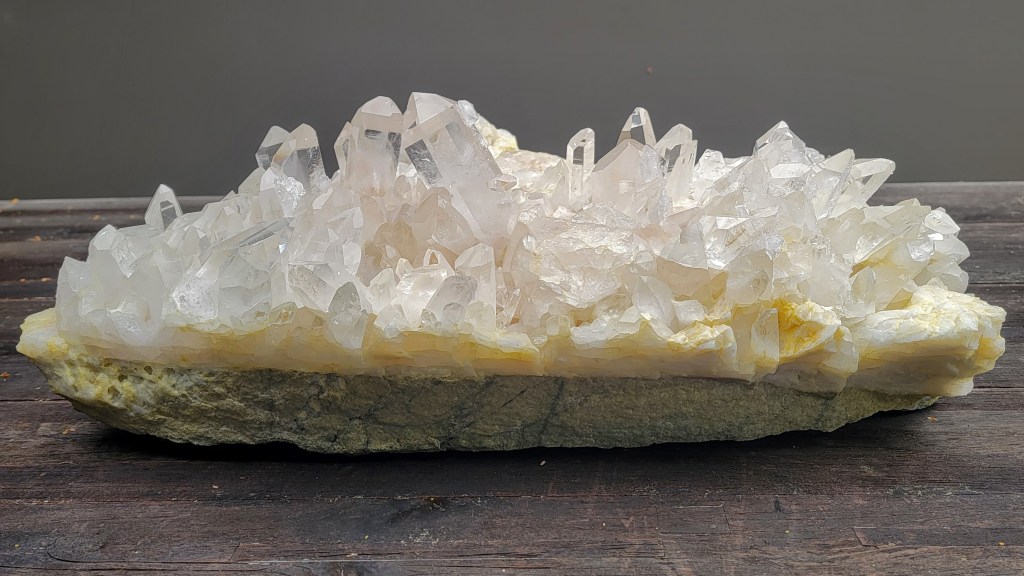 Ron Coleman Mine Arkansas Quartz Crystal Slab Cluster #1 