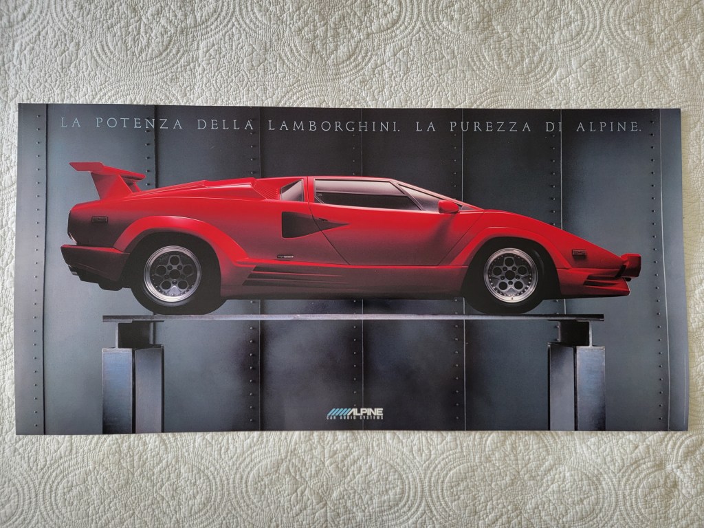 La Potenza Della Lamborghini La Purezza Di Alpine
Alpine Car Audio Systems Poster
Lamborghini Countach Red
