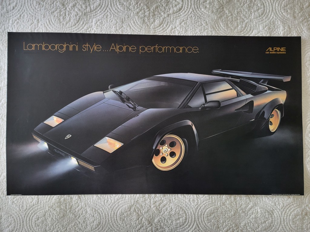 Lamborghini style...Alpine performance
Alpine Car Audio Systems
Black Lamborghini Countach
Alpine Electronics of Canada Inc
3475 14th Avenue R.R.1 Unionsville, Ontario L3R 2L6
