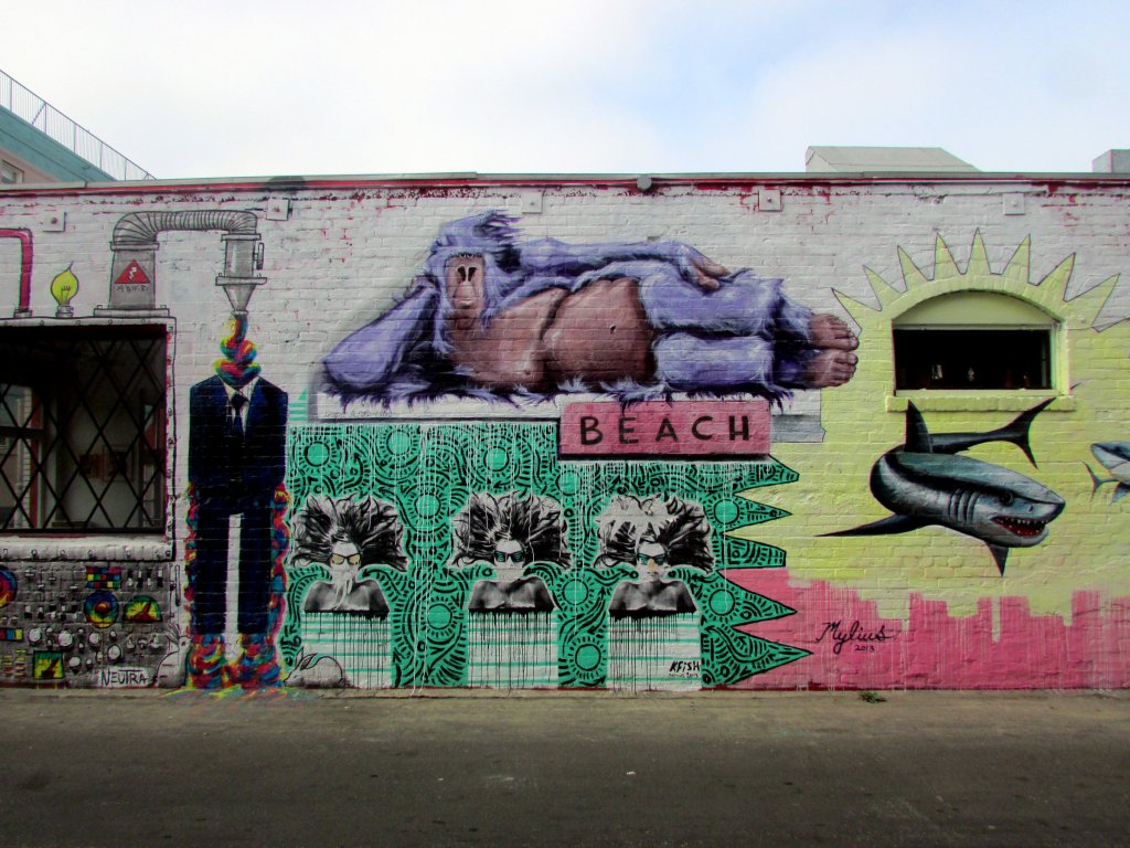 Brian Mylius Great White Mural Venice Beach California 2013
Big CIty Bright Lights WordPress