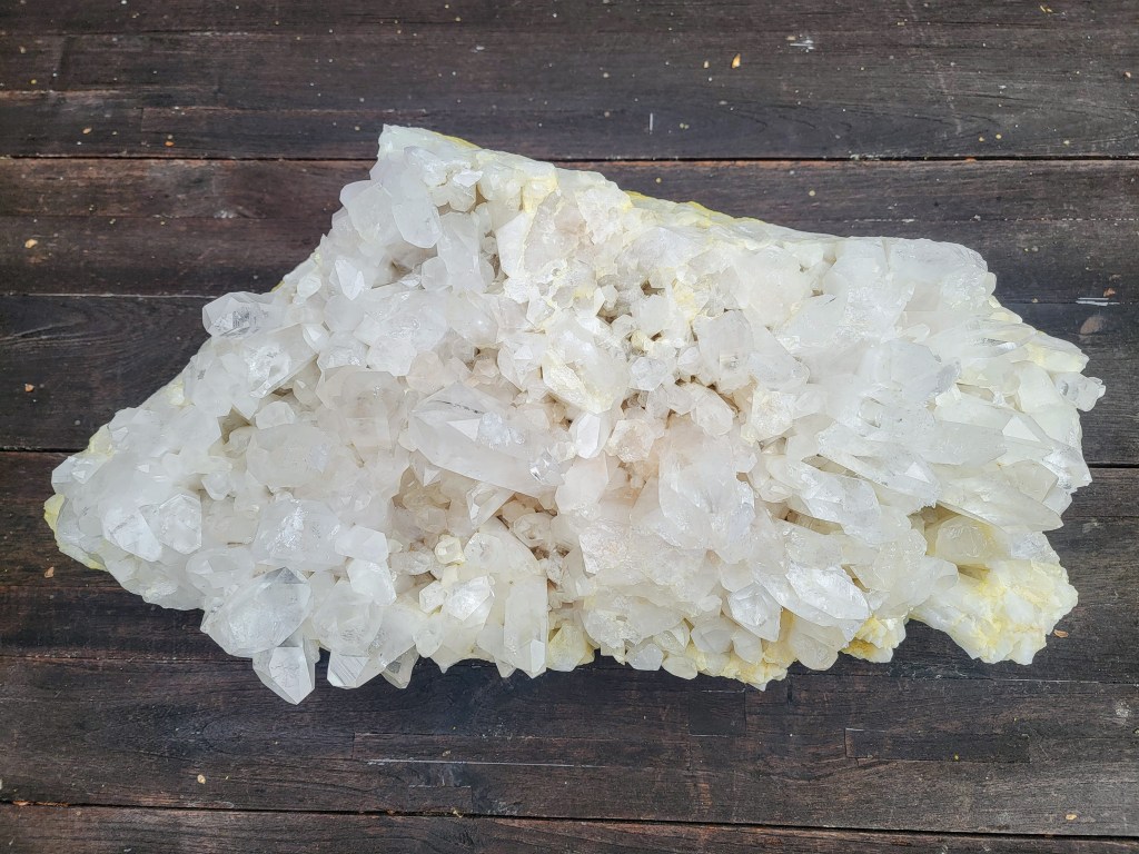 Ron Coleman Mine Arkansas Quartz Crystal Slab Cluster #1 Top