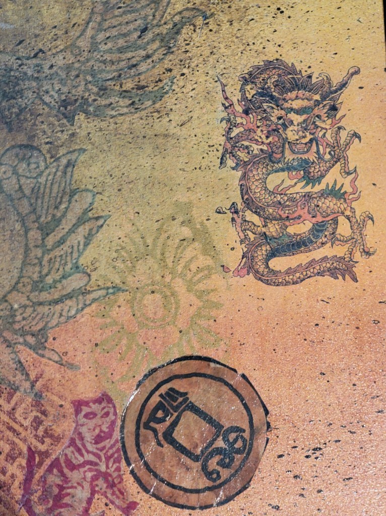 Pablo Gentile Art Green Dragon Tiger Up Close